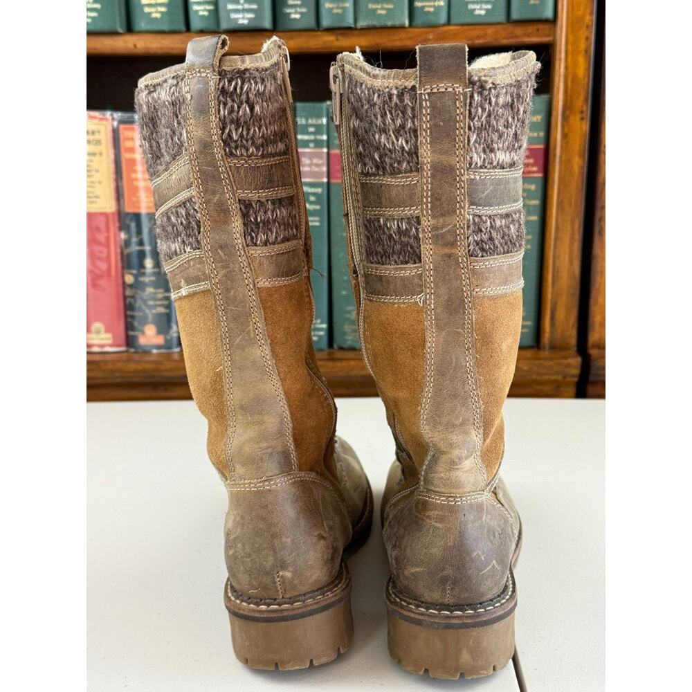Bos. & Co. Brown Tan Heeled Boots - Picture 3 of 10